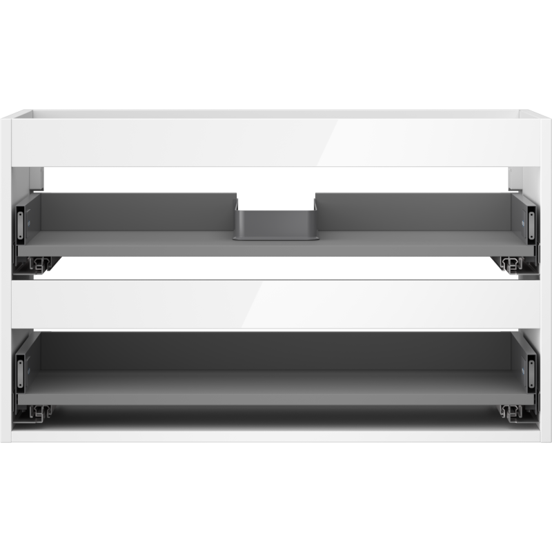 Mexen Box-A cabinet frame for washbasin 80 cm, 2 drawers, white gloss - 91AX0-0800-470-2-00
