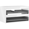 Mexen Box-A vanity cabinet body 80 cm, 2 drawers, glossy white - 91AX0-0800-470-2-00