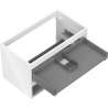 Mexen Box-A vanity cabinet body 80 cm, 2 drawers, glossy white - 91AX0-0800-470-2-00