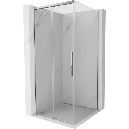 Mexen Rox sliding shower cabin 100 x 100 cm, transparent, chrome - 8C2-100-100-01-00