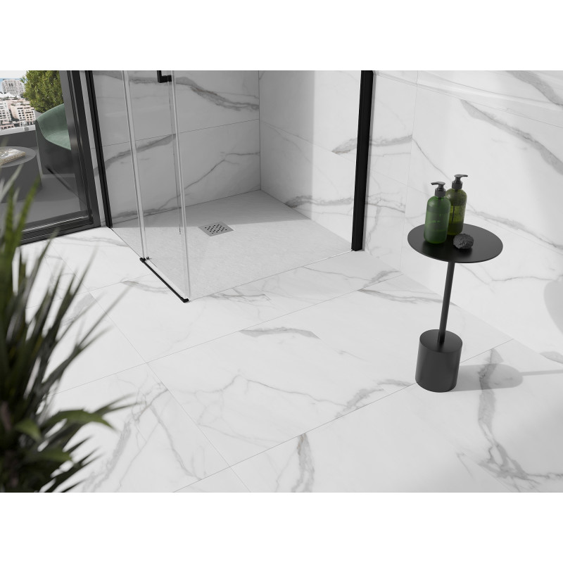 Mexen Stone+ composite square shower tray 90 x 90 cm, white - 44109090