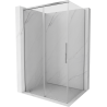 Mexen Rox sliding shower enclosure 140 x 120 cm, transparent, chrome - 8C2-140-120-01-00