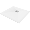 Mexen Stone+ composite square shower tray 90 x 90 cm, white - 44109090