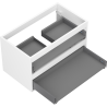 Mexen Box-A vanity cabinet body 80 cm, 2 drawers, white matte - 91AX0-0800-470-2-01
