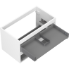 Mexen Box-A vanity cabinet body 80 cm, 2 drawers, white matte - 91AX0-0800-470-2-01