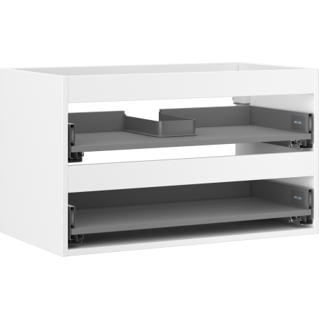 Mexen Box-A vanity cabinet body 80 cm, 2 drawers, white matte - 91AX0-0800-470-2-01