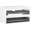 Mexen Box-A vanity cabinet body 80 cm, 2 drawers, white matte - 91AX0-0800-470-2-01