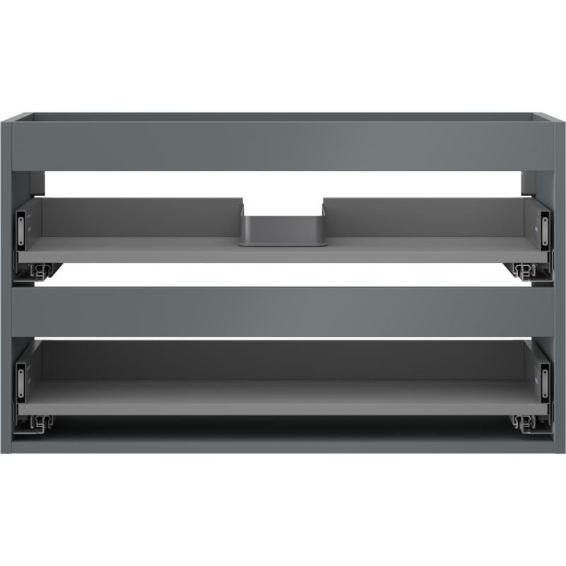 Mexen Box-A under-sink cabinet body 80 cm, 2 drawers, matte graphite - 91AX0-0800-470-2-66