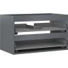 Mexen Box-A 80 cm vanity cabinet body, 2 drawers, matte graphite - 91AX0-0800-470-2-66