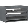 Mexen Box-A under-sink cabinet body 80 cm, 2 drawers, matte graphite - 91AX0-0800-470-2-66
