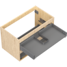 Mexen Box-A Cabinet Frame Under Sink 80 cm, 2 Drawers, Oak - 91AX0-0800-470-2-81