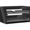 Mexen Box-A vanity cabinet body 80 cm, 2 drawers, black gloss - 91AX0-0800-470-2-70