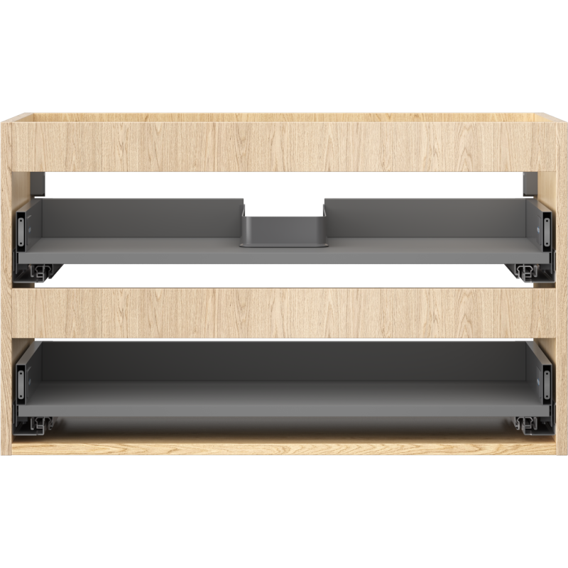 Mexen Box-A 80 cm Washbasin Cabinet Frame, 2 Drawers, Oak - 91AX0-0800-470-2-81