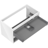 Mexen Box-A cabinet under-sink body 90 cm, 2 drawers, glossy white - 91AX0-0900-470-2-00