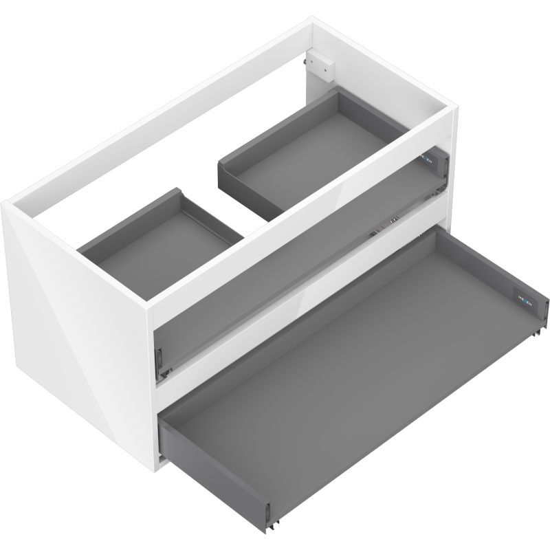 Mexen Box-A cabinet body for washbasin 90 cm, 2 drawers, white gloss - 91AX0-0900-470-2-00