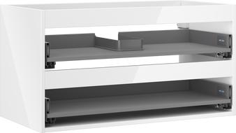 Mexen Box-A cabinet under-sink body 90 cm, 2 drawers, glossy white - 91AX0-0900-470-2-00