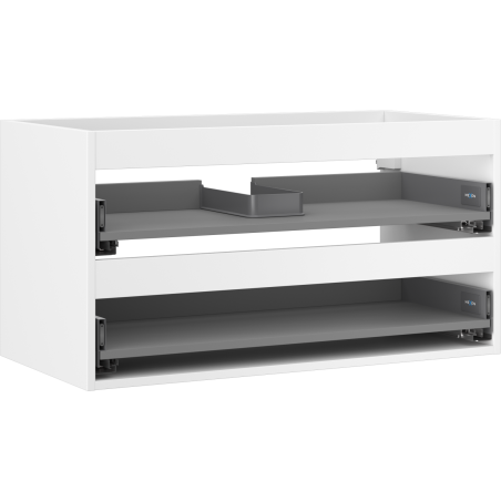 Mexen Box-A 90 cm Vanity Cabinet Body, 2 Drawers, Matte White - 91AX0-0900-470-2-01