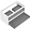 Mexen Box-A 90 cm Vanity Cabinet Body, 2 Drawers, Matte White - 91AX0-0900-470-2-01