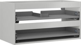 Mexen Box-A cabinet body for washbasin 90 cm, 2 drawers, gray matte - 91AX0-0900-470-2-62
