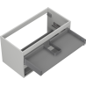 Mexen Box-A cabinet body for washbasin 90 cm, 2 drawers, gray matte - 91AX0-0900-470-2-62