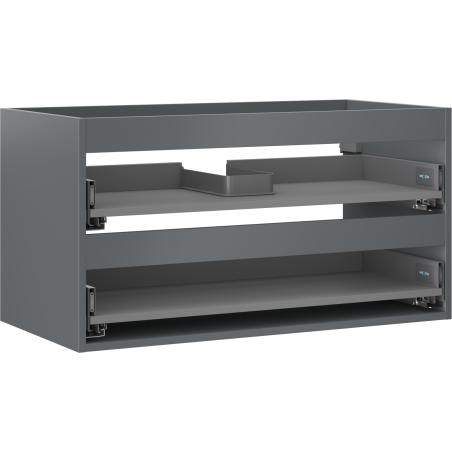 Mexen Box-A cabinet under-sink corpus 90 cm, 2 drawers, matte graphite - 91AX0-0900-470-2-66