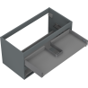 Mexen Box-A cabinet under-sink corpus 90 cm, 2 drawers, matte graphite - 91AX0-0900-470-2-66