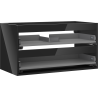 Mexen Box-A cabinet base 90 cm, 2 drawers, black gloss - 91AX0-0900-470-2-70