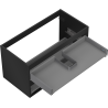 Mexen Box-A vanity cabinet body 90 cm, 2 drawers, matte black - 91AX0-0900-470-2-71