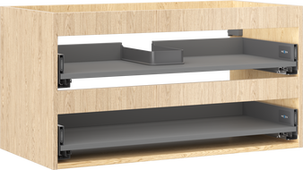 Mexen Box-A Cabinet Body for Washbasin 90 cm, 2 Drawers, Oak - 91AX0-0900-470-2-81
