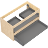 Mexen Box-A Cabinet Body for Washbasin 90 cm, 2 Drawers, Oak - 91AX0-0900-470-2-81