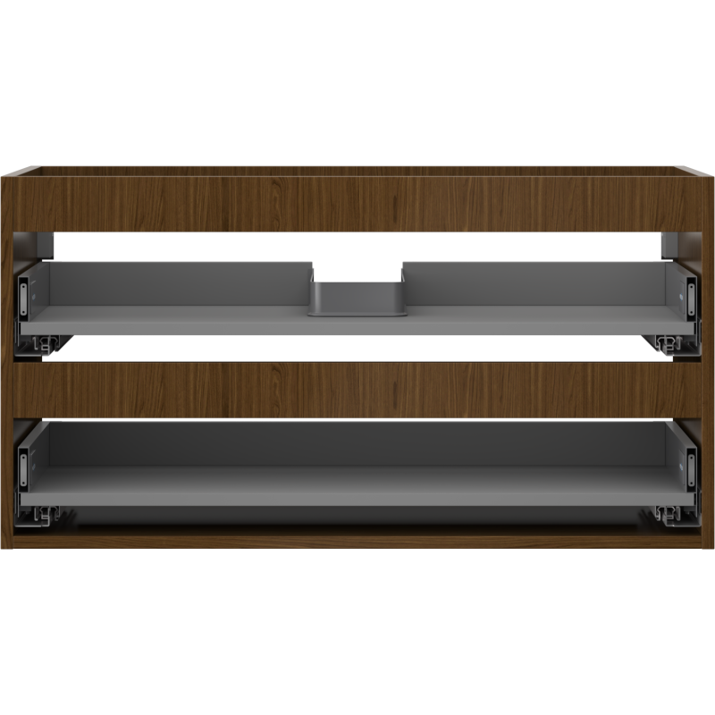 Mexen Box-A Vanity Cabinet Frame 90 cm, 2 Drawers, Walnut - 91AX0-0900-470-2-86