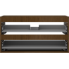 Mexen Box-A cabinet under-sink frame 90 cm, 2 drawers, walnut - 91AX0-0900-470-2-86
