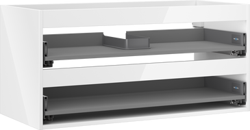 Mexen Box-A cabinet corpus 100 cm, 2 drawers, white gloss - 91AX0-1000-470-2-00