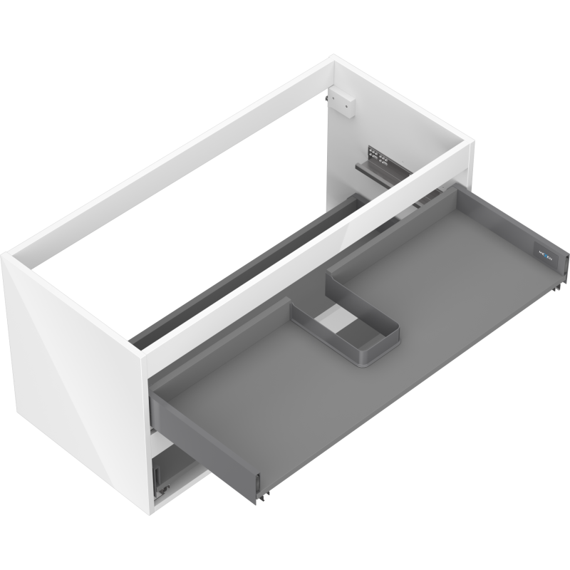 Mexen Box-A under-sink cabinet body 100 cm, 2 drawers, white gloss - 91AX0-1000-470-2-00