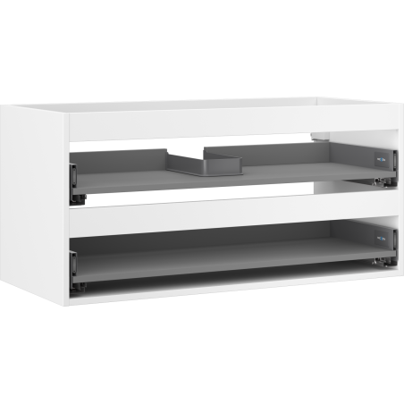 Mexen Box-A 100 cm Vanity Cabinet Frame, 2 Drawers, Matte White - 91AX0-1000-470-2-01