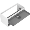 Mexen Box-A 100 cm Vanity Cabinet Frame, 2 Drawers, Matte White - 91AX0-1000-470-2-01