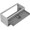 Mexen Box-A cabinet under sink 100 cm, 2 drawers, matte gray - 91AX0-1000-470-2-62