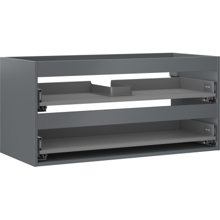 Mexen Box-A cabinet under the sink 100 cm, 2 drawers, matte graphite - 91AX0-1000-470-2-66