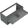 Mexen Box-A cabinet under the sink 100 cm, 2 drawers, matte graphite - 91AX0-1000-470-2-66