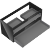 Mexen Box-A cabinet frame for washbasin 100 cm, 2 drawers, black gloss - 91AX0-1000-470-2-70