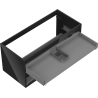 Mexen Box-A cabinet frame for washbasin 100 cm, 2 drawers, black gloss - 91AX0-1000-470-2-70