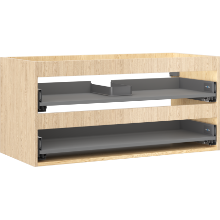Mexen Box-A cabinet carcass for washbasin 100 cm, 2 drawers, oak - 91AX0-1000-470-2-81