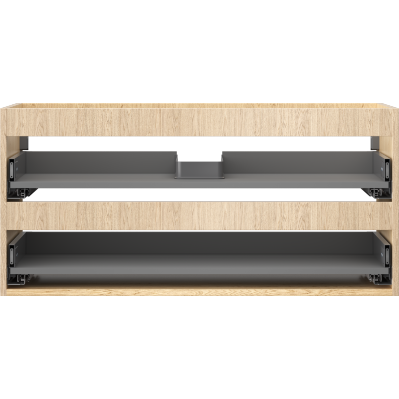 Mexen Box-A cabinet carcass for washbasin 100 cm, 2 drawers, oak - 91AX0-1000-470-2-81