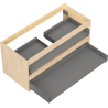 Mexen Box-A cabinet frame 100 cm, 2 drawers, oak - 91AX0-1000-470-2-81