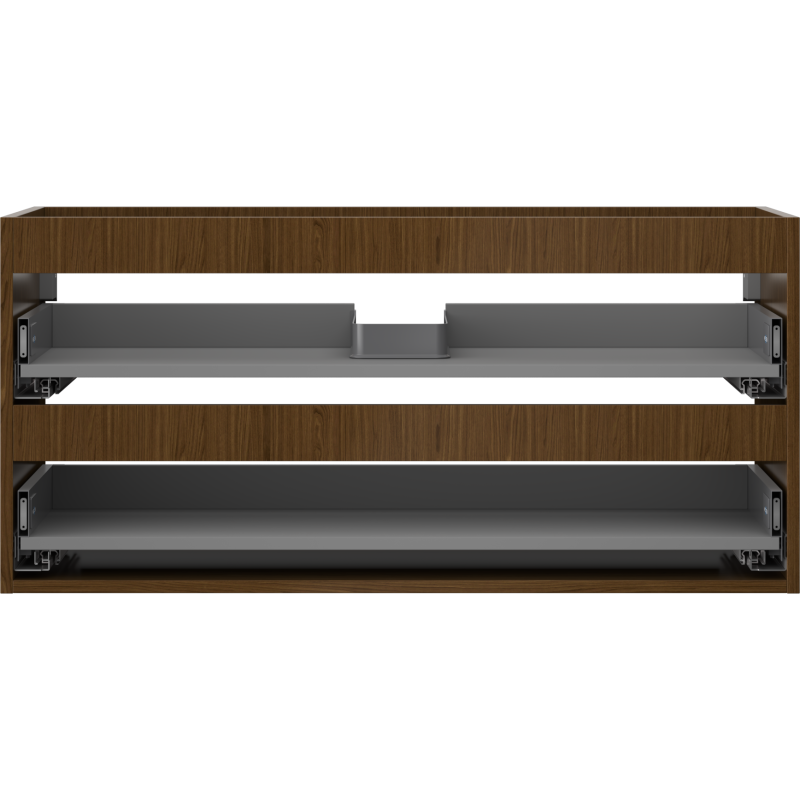 Mexen Box-A 100 cm washbasin cabinet body, 2 drawers, walnut - 91AX0-1000-470-2-86