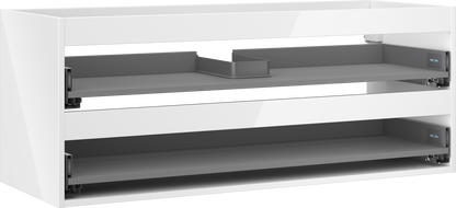 Mexen Box-A washbasin cabinet body 120 cm, 2 drawers, white gloss - 91AX0-1200-470-2-00