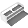 Mexen Box-A 120 cm Cabinet Base, 2 Drawers, Glossy White - 91AX0-1200-470-2-00