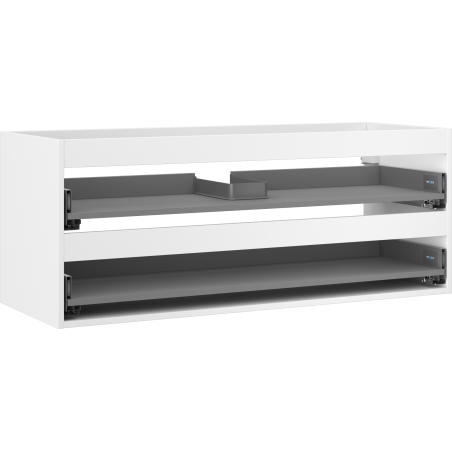 Mexen Box-A cabinet body for under-sink 120 cm, 2 drawers, white matte - 91AX0-1200-470-2-01