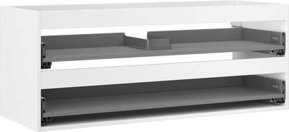 Mexen Box-A cabinet body for under-sink 120 cm, 2 drawers, white matte - 91AX0-1200-470-2-01