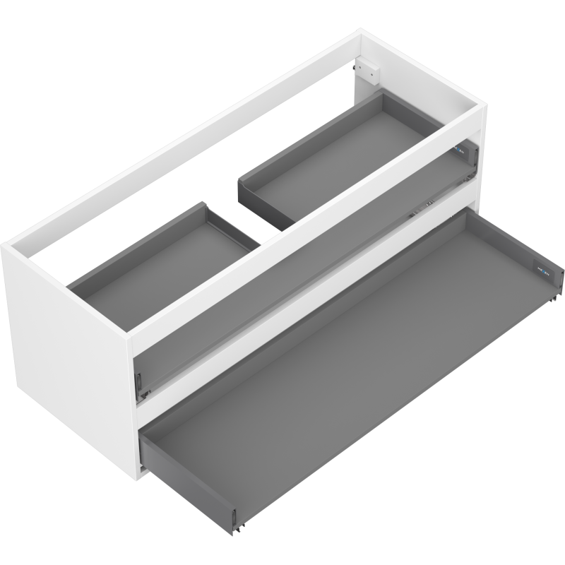 Mexen Box-A vanity unit body 120 cm, 2 drawers, white matte - 91AX0-1200-470-2-01
